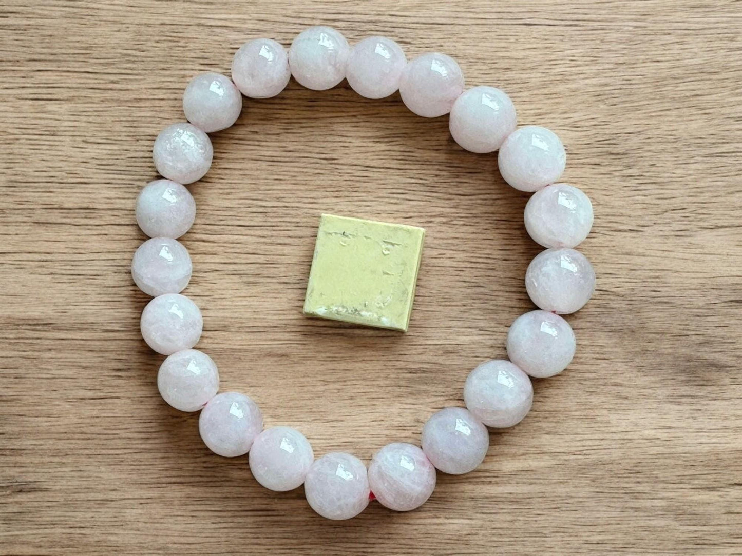 Rose Quartz Beaded Stretch Bracelet
