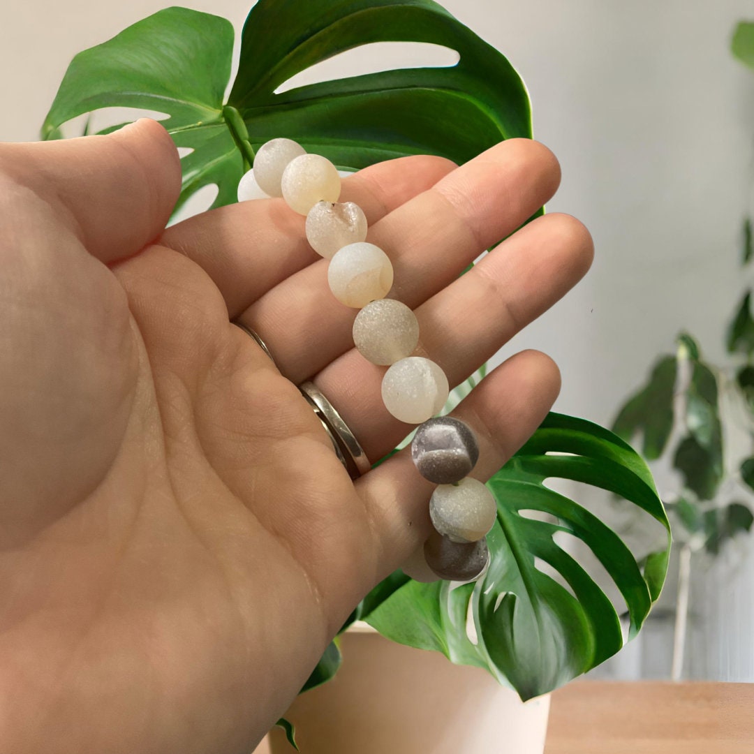 Natural Druzy Agate Bracelet