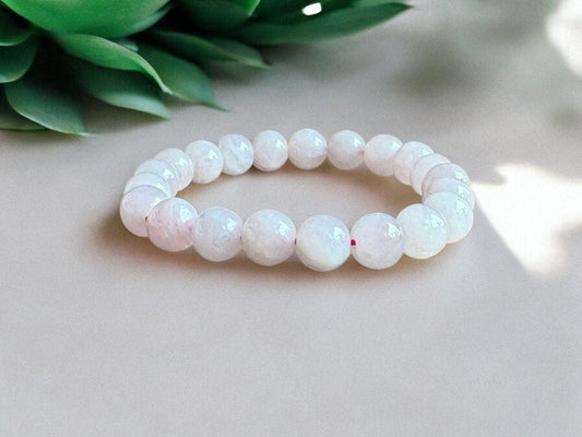 Rose Quartz Beaded Stretch Bracelet