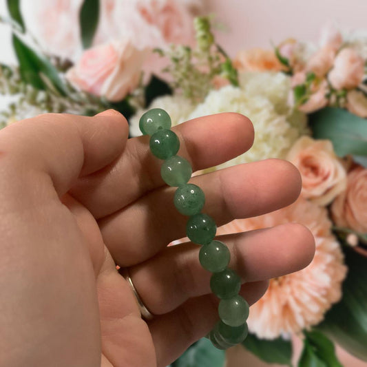Natural Green Aventurine Beaded Bracelet